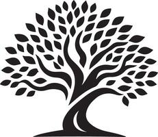 Silhouette Tree Art Design Illustration vector
