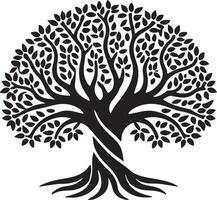 Tree Silhouette Art Design vector