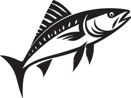 Powerful Tuna Fish Illustration for Seafood Branding vector