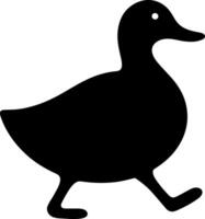Walking Duck Silhouette Illustration for Various Designs vector