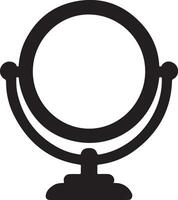 Modern Round Makeup Mirror Illustration Design vector
