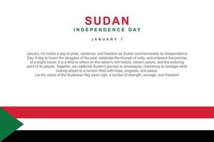 Sudan Independence Day background. vector