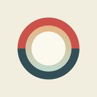 Minimal simple circle background. vector