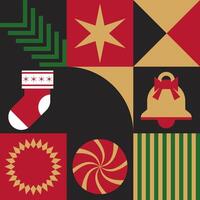 Scandinavian Modern Festive Pattern Design vector