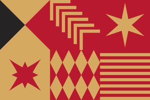 Scandinavian Christmas Abstract Star Design vector