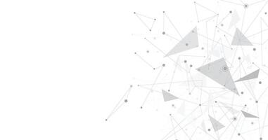 Triangle lines on a white background. vector