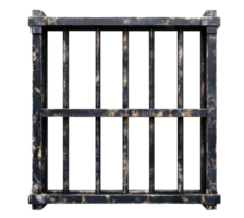 Prison window isolated on transparent background png
