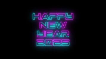 Happy New Year 2025 Animated Text Template. Happy New Year Motion Text Template. video