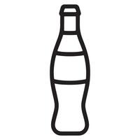 Line Art Illustration of a Soda Bottle for Various Designs vector