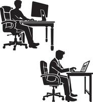 Peaceful Office Setting vector
