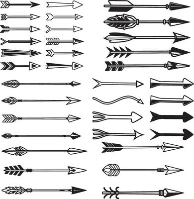 Arrow icon. Modern simple arrows.