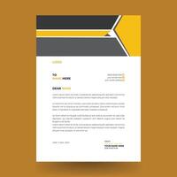 Minimalist modern Letterhead Design Template a4 size vector