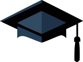Modern graduation hat cap flat icon design perfect for apps and website projects vector