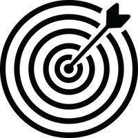 Target Icon for Precision and Focus in Design Projects vector