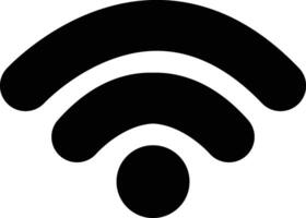 Wireless Internet Signal Icon for Apps and Digital Projects vector