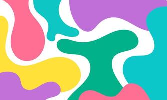 colorful abstract background with shapes and waves vector