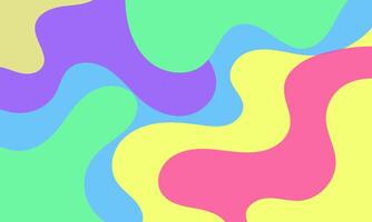 a colorful pastel abstract background with wavy lines vector