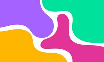 a colorful abstract background with a pink, orange and green shape vector