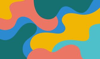 colorful abstract background with waves vector