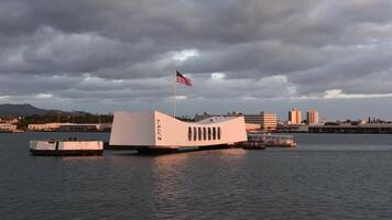 4K Footage Beautiful Time Lapse footage USS Arizona run cloud sky scenery, amazing colorful nature cloud scenery sky background video