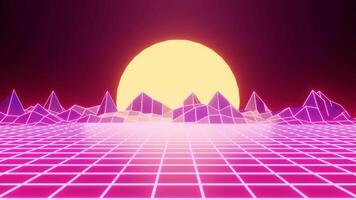 Retro Vaporwave Background animation video