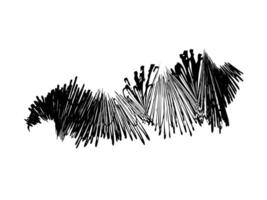Wave Patterns and Ink Splatter Isolated Brush Strokes for Creative Designs vector