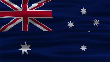 The loop animation of Australia waving flag. Australia template video