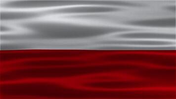 Poland waving flag. Polish background video
