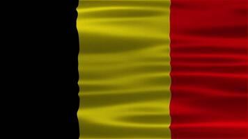 The loop animation of Belgium waving flag. Belgium template video