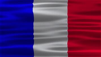 Close up animation of the French flag. French background video