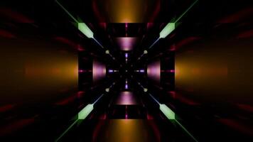 A colorful abstract image of a light bulb video