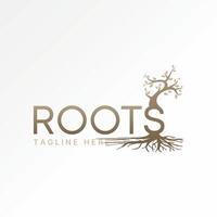 Logo design graphic concept creative premium stock image graphic text Roots initial S font garden botany to nature typography art bonsai plant vector