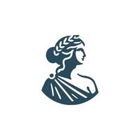 Greek Goddess Logo vector