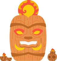 Design Polynesia Mask Totem Symbolism vector