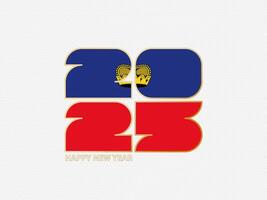 Abstract numbers 2025 with flag of Liechtenstein. vector