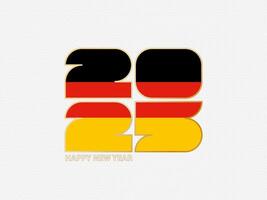 Abstract numbers 2025 with flag of Germany. vector