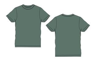 A green t - shirt with a white background vector