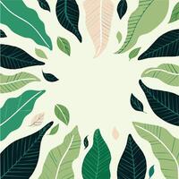 A hand-drawn doodle-style background featuring leaves viewed from below in light pastel greens, creating a fun, serene, and nature-inspired design with a playful artistic touch vector