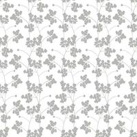 Seamless pattern with plant silhouettes. Decorative vintage pattern in Japanese style with leaves and twigs on a gray background. Print for wallpaper, fabric, packaging, paper, clothes, dishes. vector