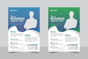 Unique and modern style creative and Abstract layout, with 2 image business proposal or modern flyer design template vector