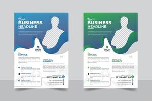 Abstract style Unique and modern layout, with 2 image business proposal or modern flyer design template vector