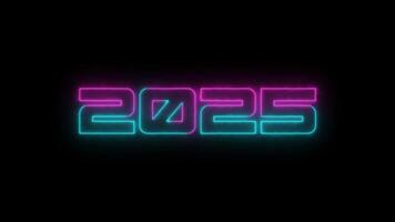 2025 Animated Text Template. Happy New Year Text Animation. video