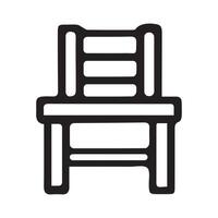 Pure Line Design of a Single Chair vector