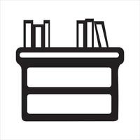 Pure Linework of an Office Desk vector