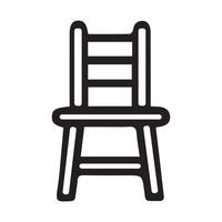 Outline Perfection Chair Icons in Simple Strokes vector