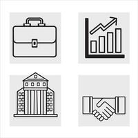 Modern Line Icons for Web and UI Design vector