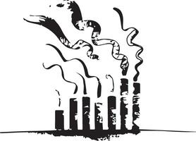 Design on industrial Pollution 1 vector
