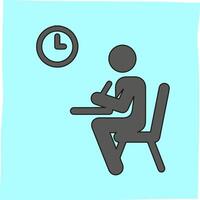illustration of people studying, suitable for related icons vector