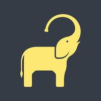 Elephants trendy artwork stunning abstract illustration colorful useable design vector