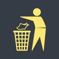 Throw garbage trendy artwork stunning abstract illustration colorful useable design vector